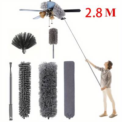 Foldable Multipurpose Microfiber Ceiling Fan Duster (5ft) Microfibre fan Duster Swift Deals 