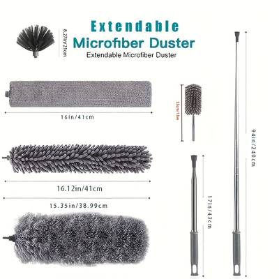 Foldable Multipurpose Microfiber Ceiling Fan Duster (5ft) Microfibre fan Duster Swift Deals 