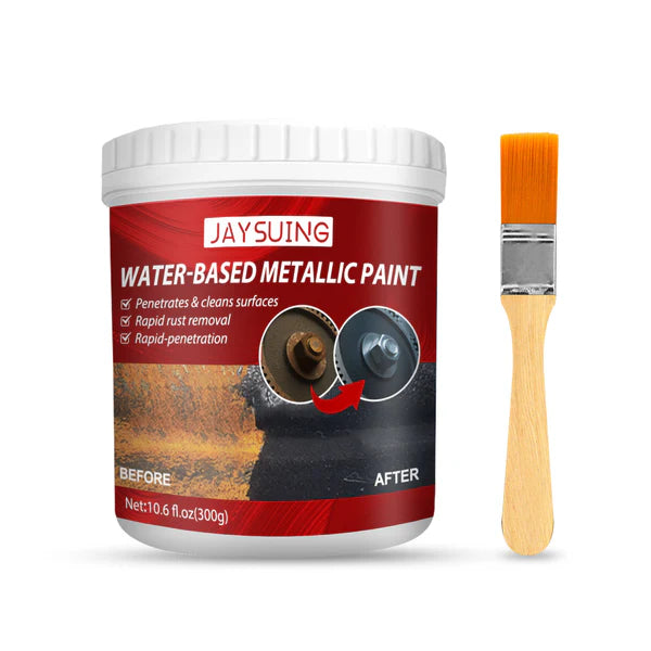 Metallic Anti-Rust Paint 300g (Imported) + Free Brush | Buy 2 & Save🔥